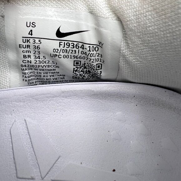 Nike Zoom Kobe 8 Men 4 Women 5.5 Fj9364-100 Triple White Knit Low Training Shoe - Picture 14 of 15